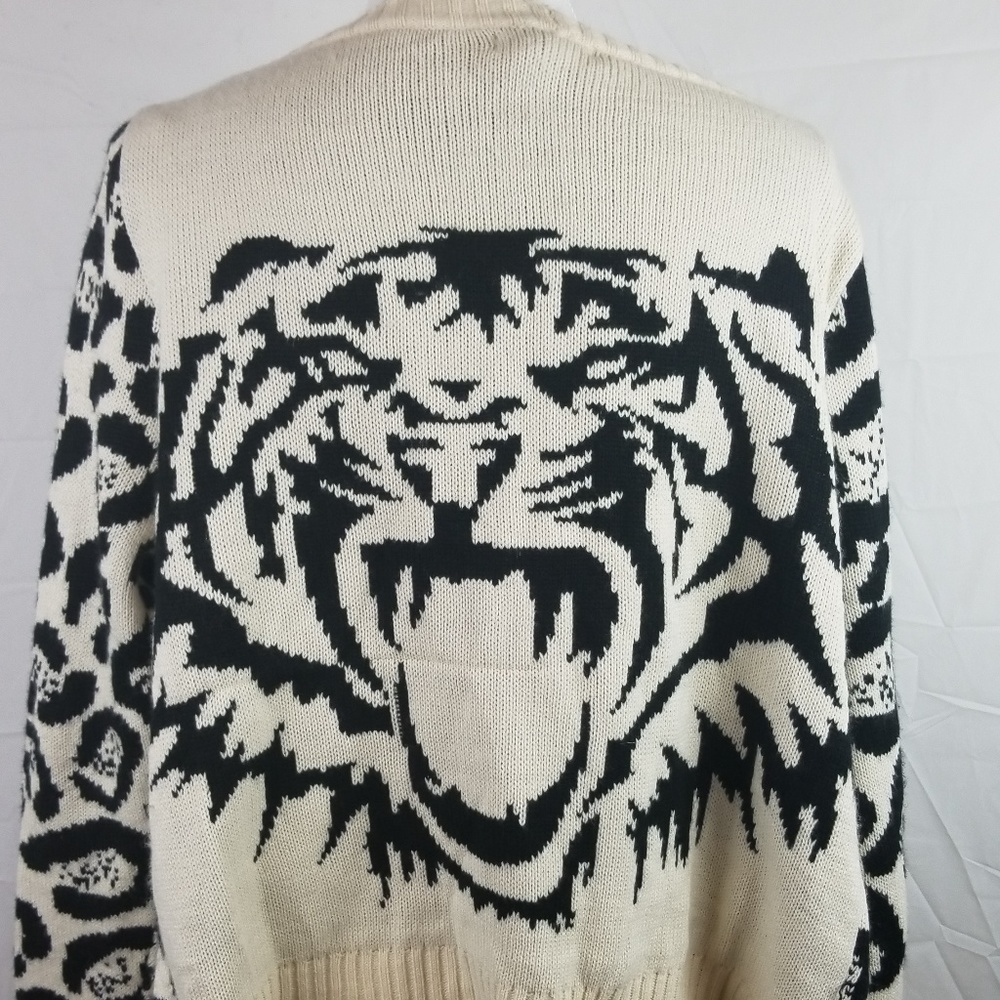 36 Point 5 Womens One SZ Tiger King Cardigan
